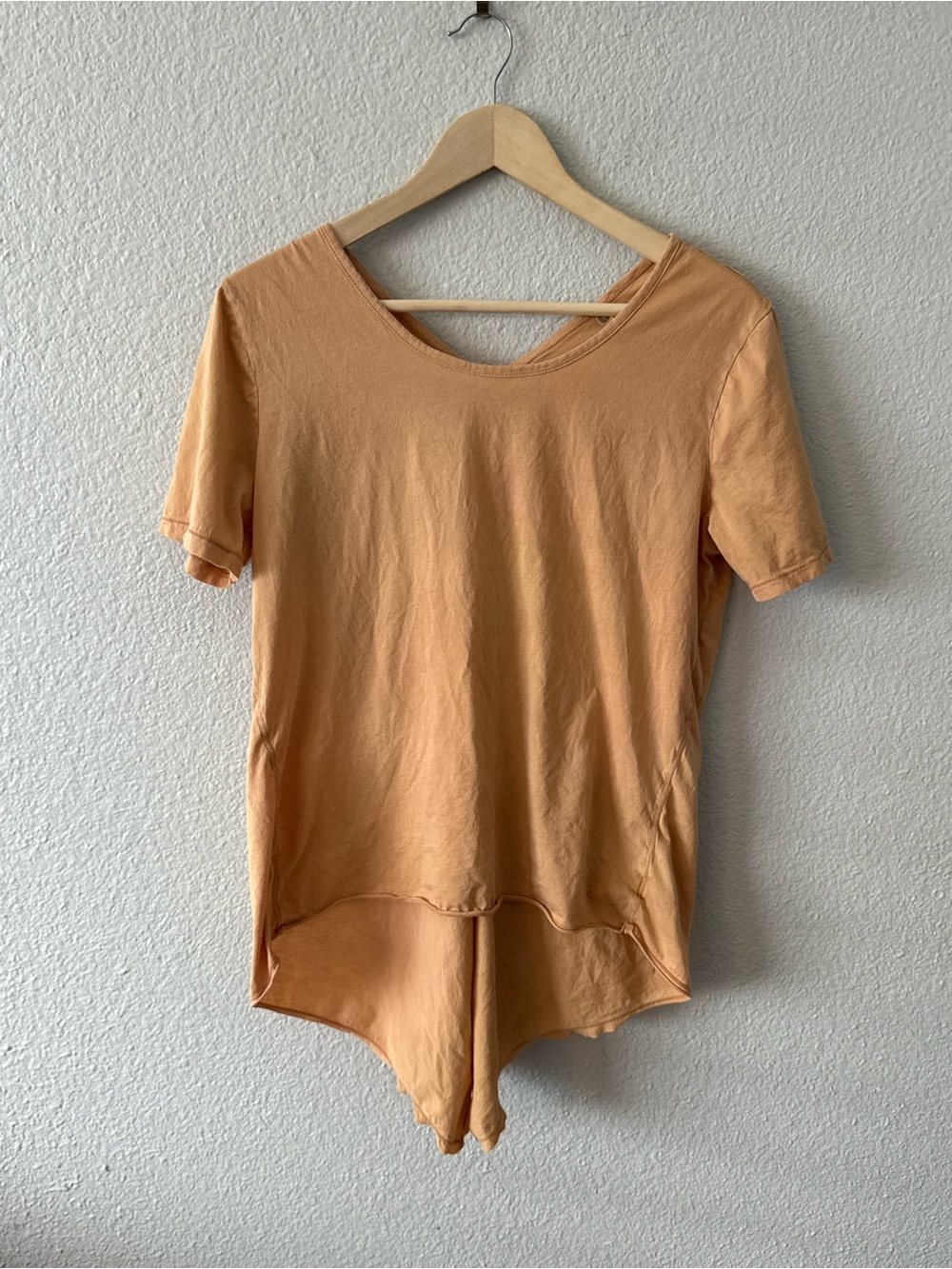 XCVI Neutral Clay Colored Flowy Boho Top Size M